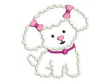 Stickdatei - Hundesalon Hund Bichon